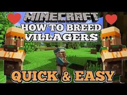 Minecraft How To Breed Villagers Fast Easy Auto Breeder Bedrock Ps4 Java Youtube Minecraft Designs Bedrock Minecraft