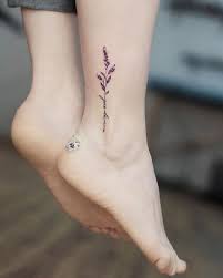 Awesome Tattoos You Can T Live Without This Summer Vnfa Lavender Tattoo Body Art Tattoos Anklet Tattoos