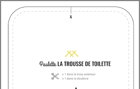 Epingle Par Patricia Sur Accessoires Trousse De Toilette Patron Couture Paulette