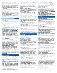 Quickbooks Pro 2017 Quick Reference Training Card Laminated Tutorial Guide Cheat Sheet Instructions And Tips Teachu Quickbooks Quickbooks Pro Cheat Sheets