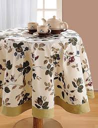 Amazon Com Shalinindia Round Floral Tablecloth 60 Inches In Diameter Tablecloths For 4 Seat Tables Duck Table Cloth Round Tablecloth Kitchen Table Decor