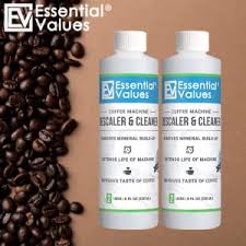 Descaler specifically formulated for coffee machines. Essential Values Descaling Solution For Keurig Delonghi Saeco Gaggia Nespresso And All Single Use Coffee Pot Espresso Machines Clear Amazon Co Uk Home Kitchen