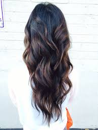 Brown ombré combined with curls is a match made in hair heaven. Picture Of Curly Black Hair With Brown Highlights