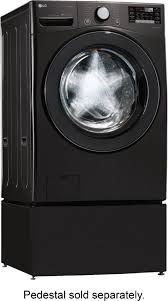 The wm3900 has more wash cycles available than our previous unit. Lg 4 5 Cu Ft High Efficiency Stackable Smart Front Load Washer With Steam And Turbowash 360 Technology Black Steel Wm3900hba Best Buy