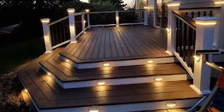 We create functional and attractive stairs for exterior stairs are a stunning, inviting visual element that enhances a commercial or residential. Learn How To Create An Outdoor Stair Lighting Design That S Pretty And Functional Decksdirect