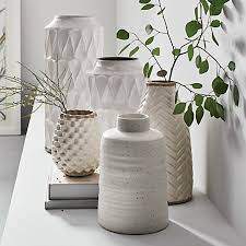 Kora Vases Crate And Barrel In 2020 White Vase Decor Home Decor Vases Vases Decor