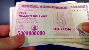 Image result for zimbabwe billion dollar note