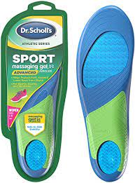 Soft leather lining for comfort and to prevent chafing and irritation; Amazon Com Dr Scholl S Sport Insoles Superior Shock Absorption And Arch Support To Reduce Muscle Fatigue And Stress On Lower Body Joints For Women S 6 10 Also Available For Men S 8 14 Health Household