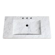 Join the decorpad community and share photos, create a virtual library of inspiration photos, bounce off design ideas with fellow members! Avanity Sit43cw 43 Inch Stone Integrated Sink Top In Carrara White Marble