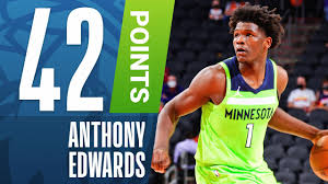 Edwards has more question marks than the average top pick, but there's no doubt that he has the average fantasy points are determined when anthony edwards was active vs. Edwards Goes Off For Career High 42 Pts Youtube