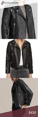 All Saints Papin Leather Biker Jacket This Is A Brand New Never Been Worn Leather Jacket The Slim Fitting Papin Bik Leather Biker Jacket Jackets Biker Jacket