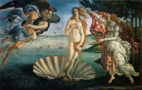 Nacimiento de Venus de Sandro Botticelli en la Galería Uffizi