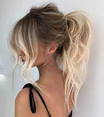 Modern Salon On Instagram On Point High Pony Boho Blonde Perth Ponytailgoals Faceframe B Balayage Hair Blonde Hair Ponytail Styles Blonde Hair Color