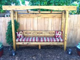 To build garden bench seat. How To Build A Pergola With A Built In Bench Diy