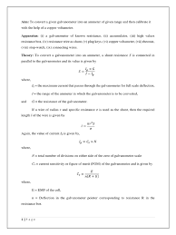 Conversion Of Galvanometer Into A Voltmeter & Ammeter : Amazon.In:  Industrial & Scientific