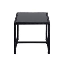 Get it as soon as fri, feb 26. Patio Wicker Side Tea Coffee Table W Glass Top Rectangle Outdoor Furniture Sofa Patio Garden Tables Yard Garden Outdoor Living Items