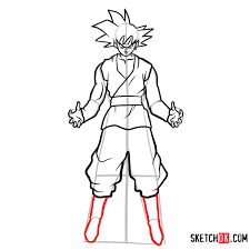Learn how to draw anime simply by following the steps outlined in our video lessons. How To Draw Goku Black Dragon Ball Anime Sketchok Easy Drawing Guides