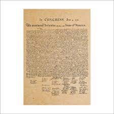 We offer a classic parchment style u.s. Declaration Of Independence Vintage Retro Poster Bar Art Kraft Paper Painting Decoration 51x35 5cm Classic Poster Declaration Of Independence Decorative Posterdecoration Art Aliexpress