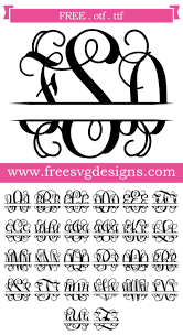 Download Free Svg Files Svg Png Dxf Eps Script Split Monogram Font Monogram Fonts Free Monogram Fonts Vine Monogram Font