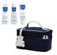 Mustela Beauty Travel Set (shmp/200ml + foam/200ml + cr/40ml + bag) -  Комплект за пътуване | Makeup.bg