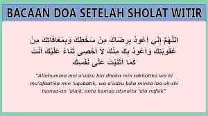 Doa Sholat Witir Niat Sholat Cara Dan Keutamaannya