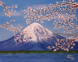 Monte fuji es el pico más alto de japón con 3776 m sobre el nivel del mar. Monte Fuji Original Painting Oil On Canvas Buy Paintings