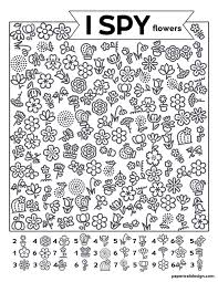 Free Printable I Spy Flowers Activity Paper Trail Design In 2020 Business For Kids Activities I Spy