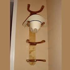 Wooden Cowboy Western Hat Rack 4 Hook Vertical Wall Mount Diy Hat Rack Western Hat Rack Cowboy Hat Rack