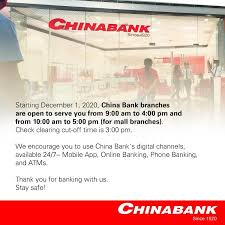 1 032 tykkäystä · 1 puhuu tästä · 79 oli täällä. China Bank Ph Starting December 1 2020 China Bank Facebook