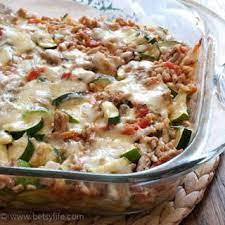 Cheesy Zucchini And Turkey Casserole Recipe Yummly Recipe Turkey Casserole Recipe Ground Turkey Casserole Turkey Casserole