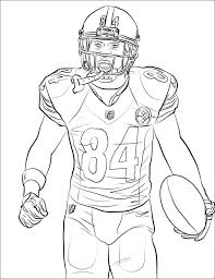 All coloring pages found here are believed to be in the public domain. Antonio Brown Football Player Coloring Page Free Printable Coloring Pages For Kids