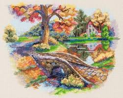 Animal crossing is a registered trademark of nintendo. Autumn Landscape Cross Stitch Kit By Merejka Cross Stitch Cross Stitch Kits Cross Stitch Flowers