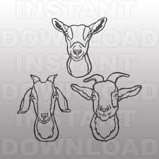 Black And White Goat Vector Goat Face Svg Bundlestock Show Goat Filelivestock Svgffa Etsy In 2020 Goat Art Art Goat Logo