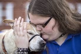 Bonny O'Donnell can now bring service dog to school to cope with bullying