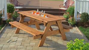 Diy Picnic Table With Built In Cooler The Home Depot Build A Picnic Table Diy Picnic Table Picnic Table