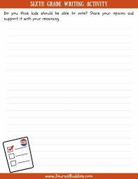 Grade 6 language arts worksheets at this grade level students begin to perfect all aspects of information output and input. Writing Worksheets For 6th Grade Journalbuddies Com