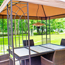 Energ+ infrared electric outdoor heater. Energ Hanging Infrared Electric Outdoor Heater 5 100 Btu 13 78 In Silver Hea 21522mi S Rona