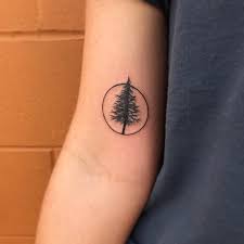 Alexis Rae Zappia On Instagram Simple Itty Bitty From This Morning First Tattoo Truthandtriumphtatto Circle Tattoos Tree Tattoo Designs Tattoos