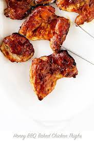 Honey Bbq Baked Chicken Thighs Recipe Dine And Dish Chicken Thigh Recipes Baked Baked Bbq Chicken Baked Bbq Chicken Thighs
