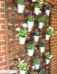 Diy Vertical Wall Planter Via Cape 27 Vertical Herb Garden Vertical Wall Planter Pots Vertical Garden Diy