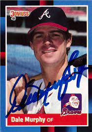 1986 topps dale murphy signed #600 baseball card autographed atlanta braves. Dale Murphy Signed 1987 Donruss 78 Atlanta Braves Baseball Card Radtke Sports