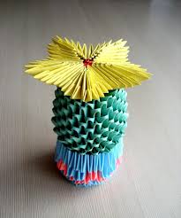 The end result is a really nice looking cat! Cactus In Modular Origami Technique Diy Workshop