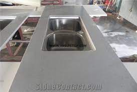 121 x 78, 3 cm. Grey Quartz Stone Kitchen Countertop With Stainless Steel Sink Artificial Quartz Kitchen Counter Top Engineered Stone Kitchen Countertops Custom Counter Top Manmade Stone Kitchen Worktops Kitchen Tops From China Stonecontact Com