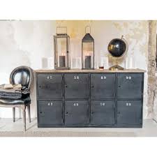 Comptoir Indus En Metal Anthracite L 160 Cm Alesia Maisons Du Monde Mobilier De Salon Decoration Style Industriel Retro Maison Industrielle