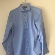 Featuring classic candy stripes, this steel slim fit dress shirt is detailed with a point collar, barrel cuffs and a shirttail hem. Calvin Klein Shirts Ck Calvin Klein Dress Shirt Mens Poshmark