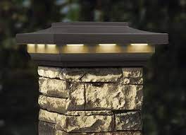 Stone Post Cover Post Caps By Deckorators Solar Post Caps Stone Pillars Stone Mailbox