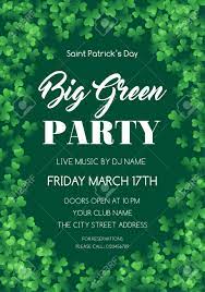 Check spelling or type a new query. Saint Patrick S Day Invitation Or Poster Template With Clover Royalty Free Cliparts Vectors And Stock Illustration Image 72689667