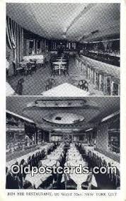 Ben Yee Restaurant, New York City, NYC USA Unused light wear