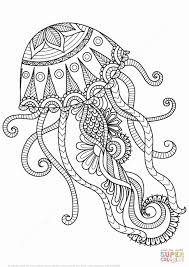 Zentangle Animal Coloring Pages Fresh Jellyfish Coloring Pages For Adults In 2020 Mandala Coloring Books Mandala Coloring Pages Free Printable Coloring Pages