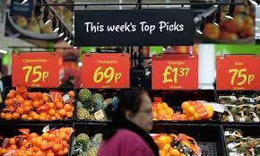 Fruit And Vegetables In An Asda Supermarket Grocery Shop Fruits And Vegetables Grocery